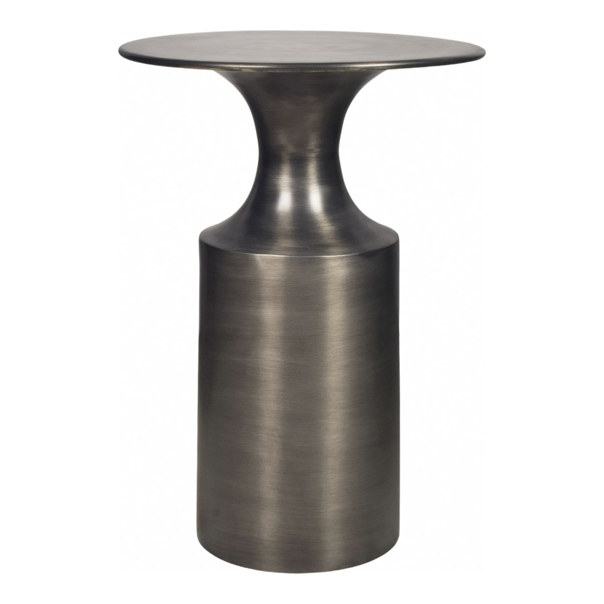 Rassa Accent Table Polished Zinc, Side & End Table by Moe's Home, 14.5" width x 21" height x 14.5" depth View 1