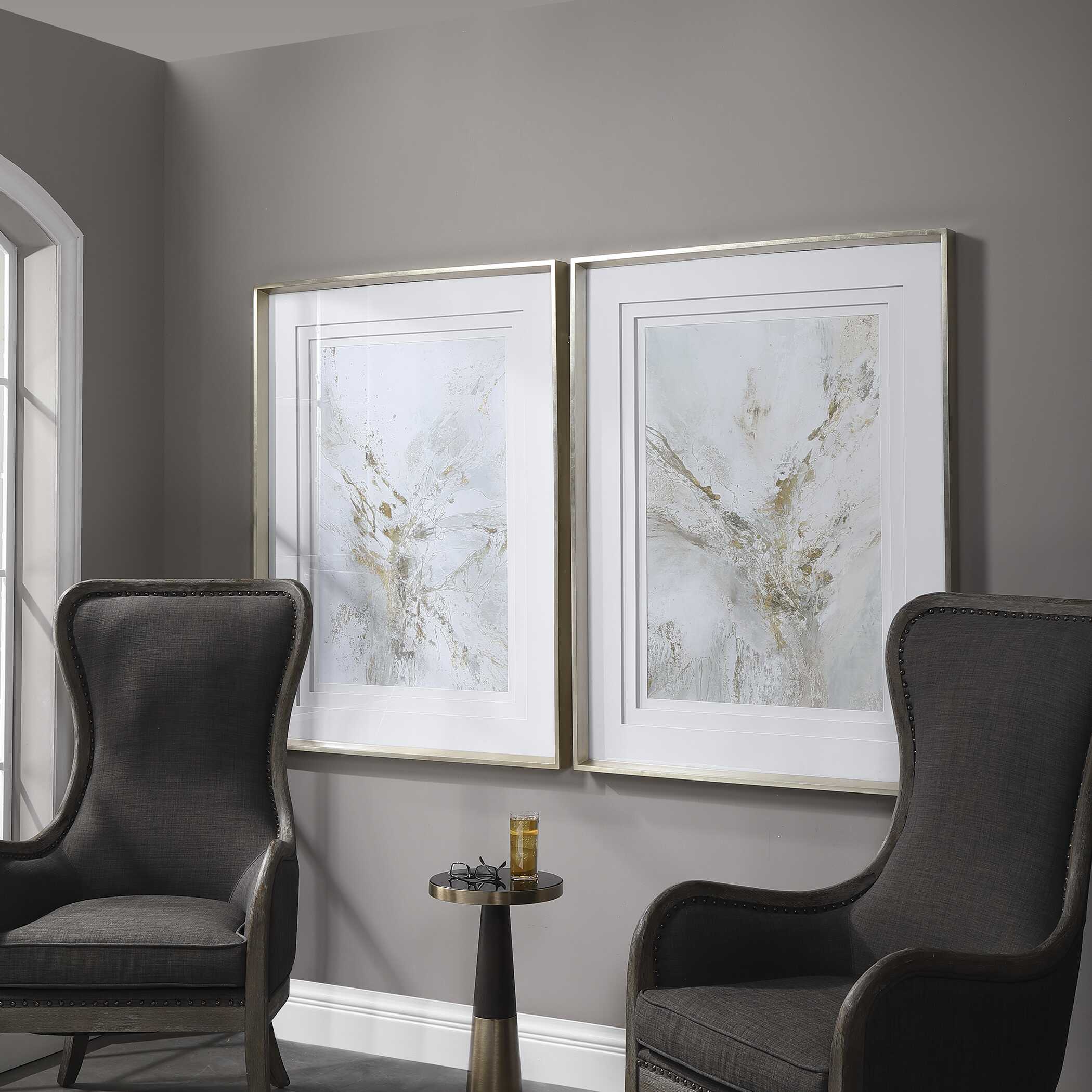 Ethos Framed Abstract Print, Painting by Uttermost, 37.5" width x 49.5" height x 2.5" depth View 7