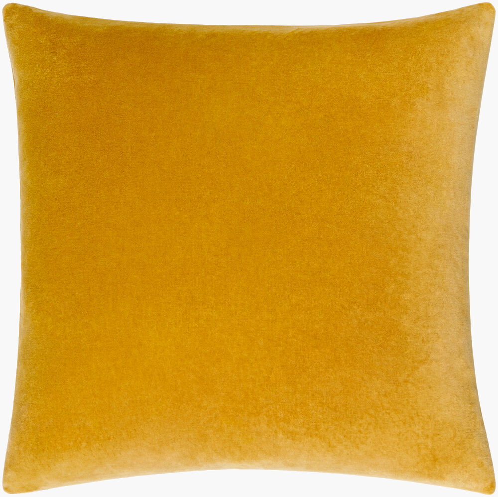 Cotton Velvet Accent Pillow, Decorative Pillow by Surya, 18" length x 18" width