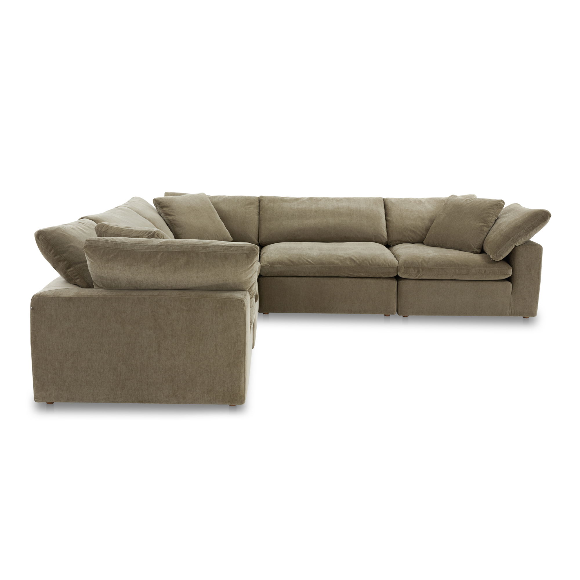 Clay Classic L-shaped Modular Sectional Desert Sage large image 