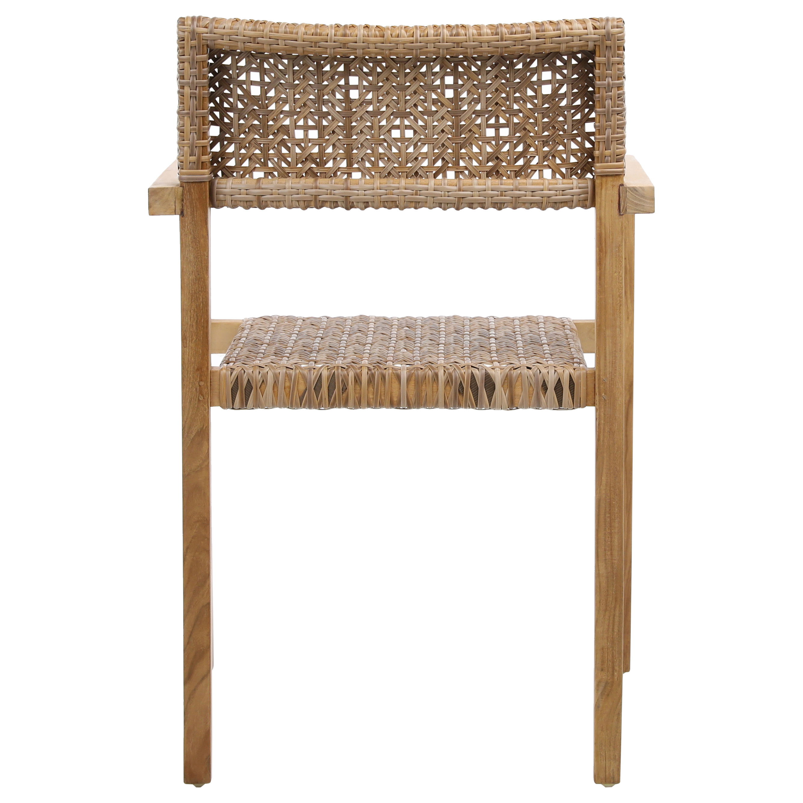 Chairs  Deeta Outdoor Dining Chair Set of 2 Brown large image 