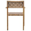 Chairs  Deeta Outdoor Dining Chair Set of 2 Brown thumbnail 3