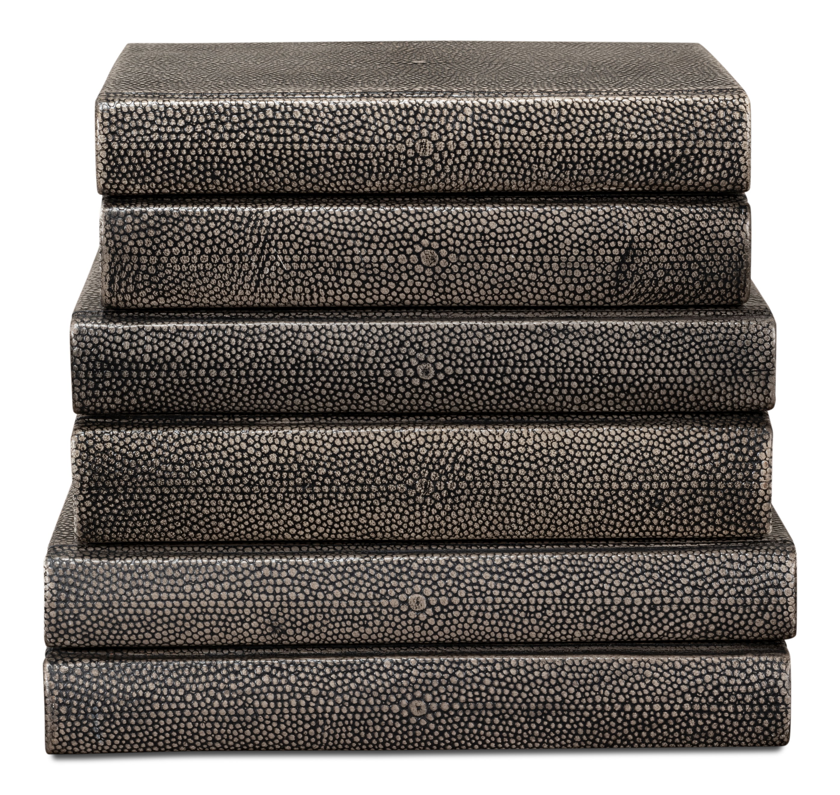Shagreen Books, Set Of 12, Antique Grey large image 