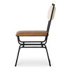 Posta Dining Chair Brown Leather, by Moe's Home, 18.3" width x 33.75" height x 21.65" depth thumbnail 3