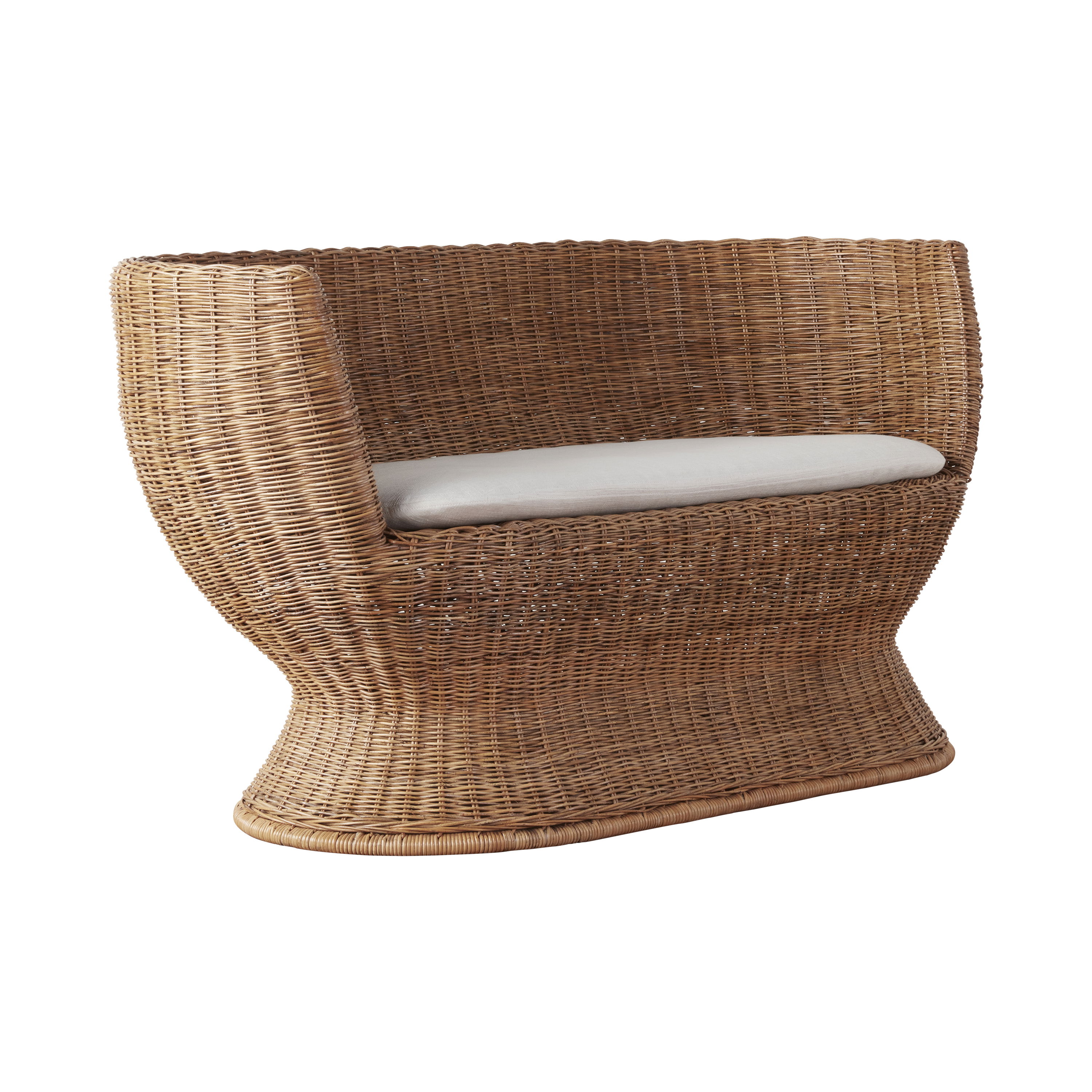 Siena Woven Settee, Sofas & Sectional, 54" width x 30" height x 27.5" depth View 5