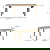 Malibu Dining Table Natural Oak thumbnail 9