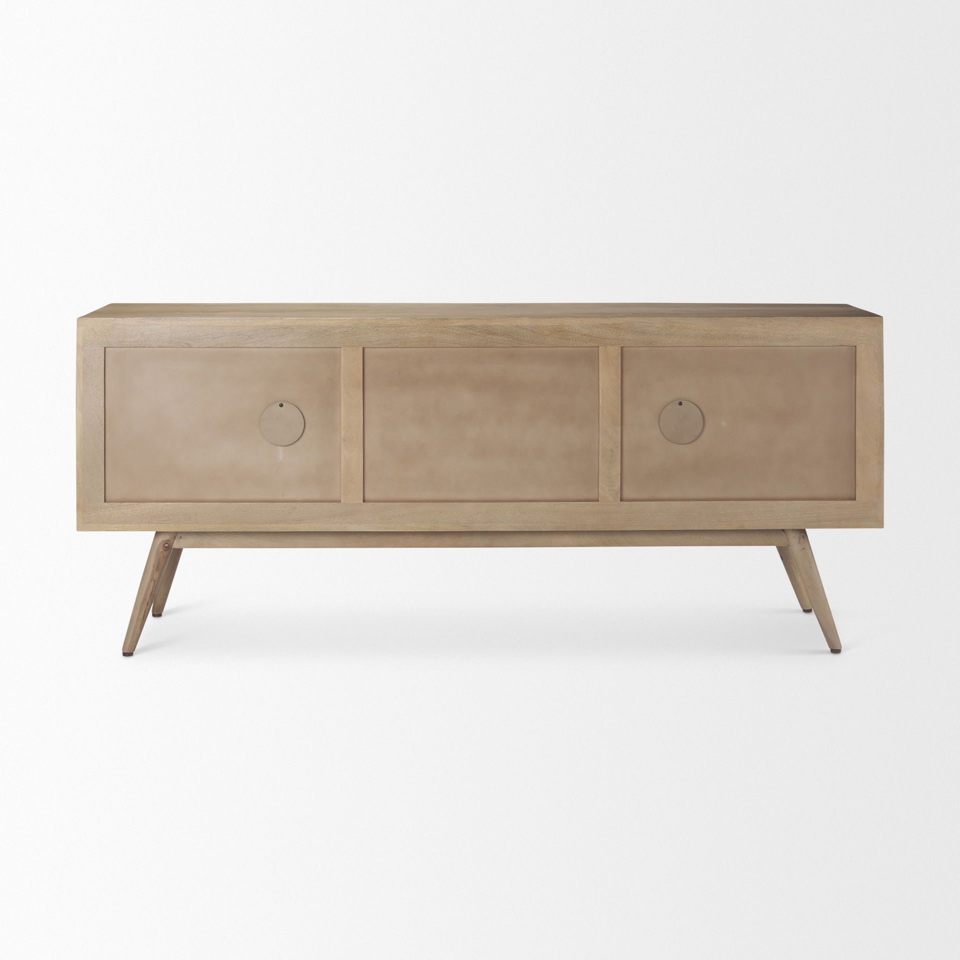Sable 73.L x 17W x 30.5H Light Brown Solid  Wood 4 Door Sideboard large image 