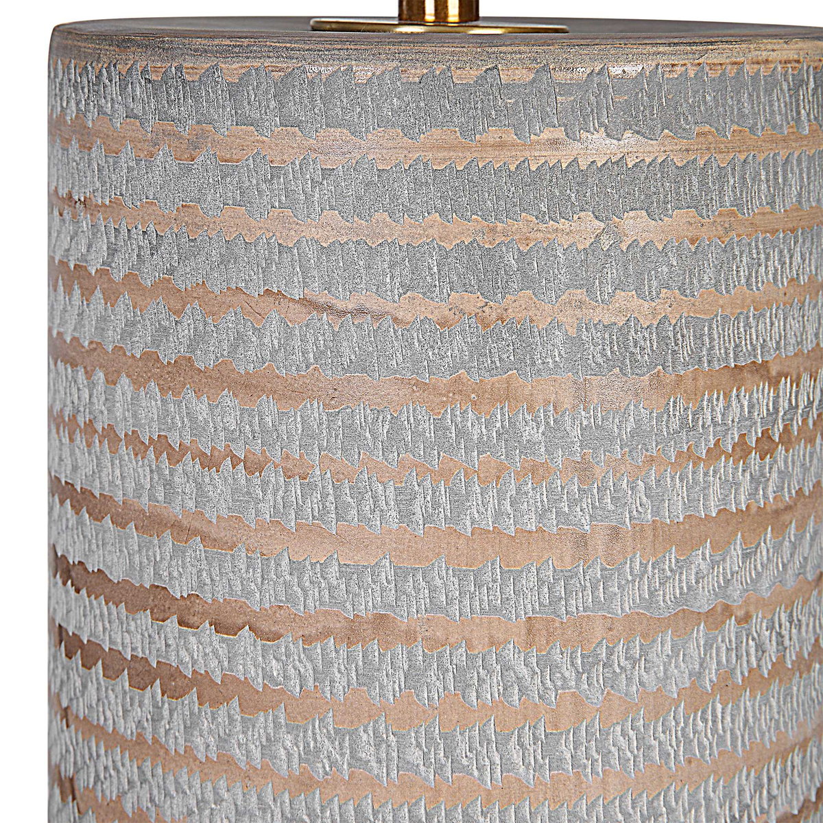 Monolith Gray Table Lamp, by Uttermost, 1'4" width x 2'4.5" height x 1'4" depth View 8