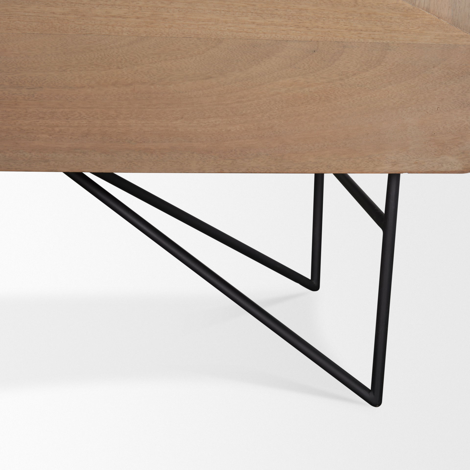 Darwin Light Brown Wooden 4 Door with 2 Shelves Sideboard, Sideboards & Buffet by Mercana, 80" length x 17.5" width x 30" height View 11