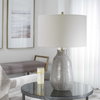 Monacan Gray Textured Table Lamp, by Uttermost, 1'4" width x 2'1.5" height x 1'4" depth thumbnail 4