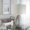 Monacan Gray Textured Table Lamp, by Uttermost, 16" width x 25.5" height x 16" depth thumbnail 4
