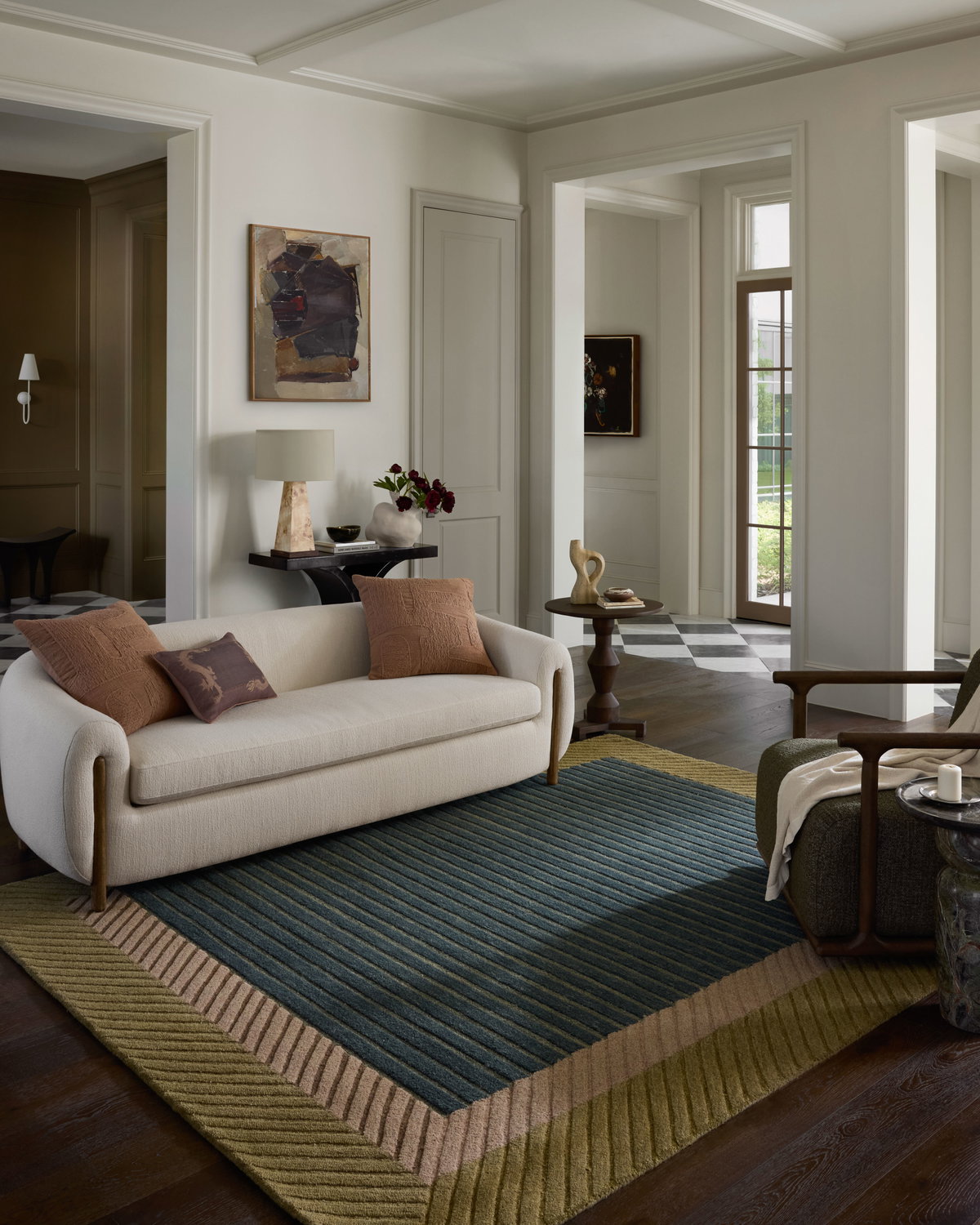 Brigette Romanek x Loloi Madi Rug, 1'6" length x 1'6" width View 3