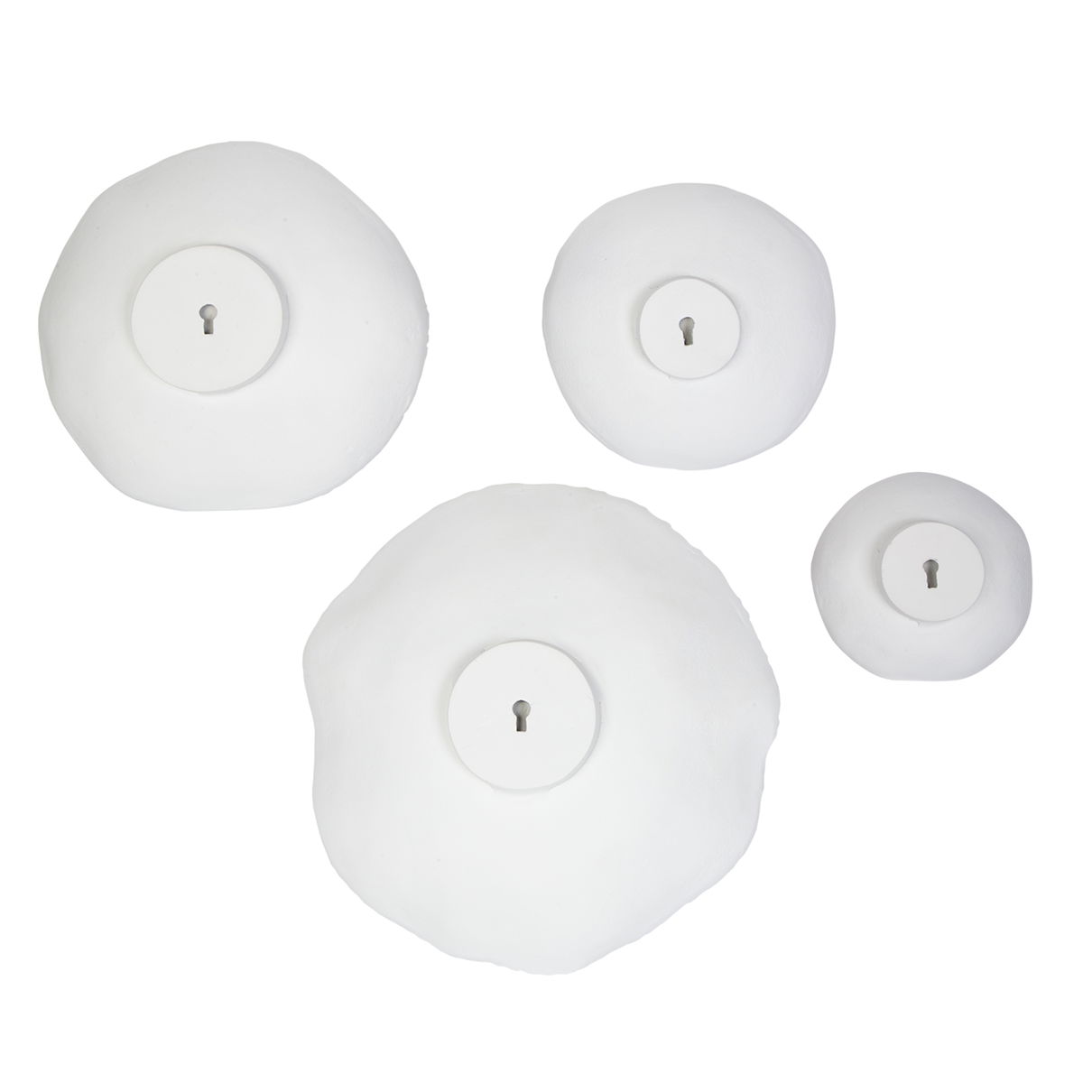 Lucky Coins White Metal Wall Bowls Set/4, Art by Uttermost, 11" width x 11" height x 2.5" depth View 8