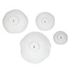 Lucky Coins White Metal Wall Bowls Set/4, Sculptural Wall Art by Uttermost, 11" width x 11" height x 2.5" depth thumbnail 8