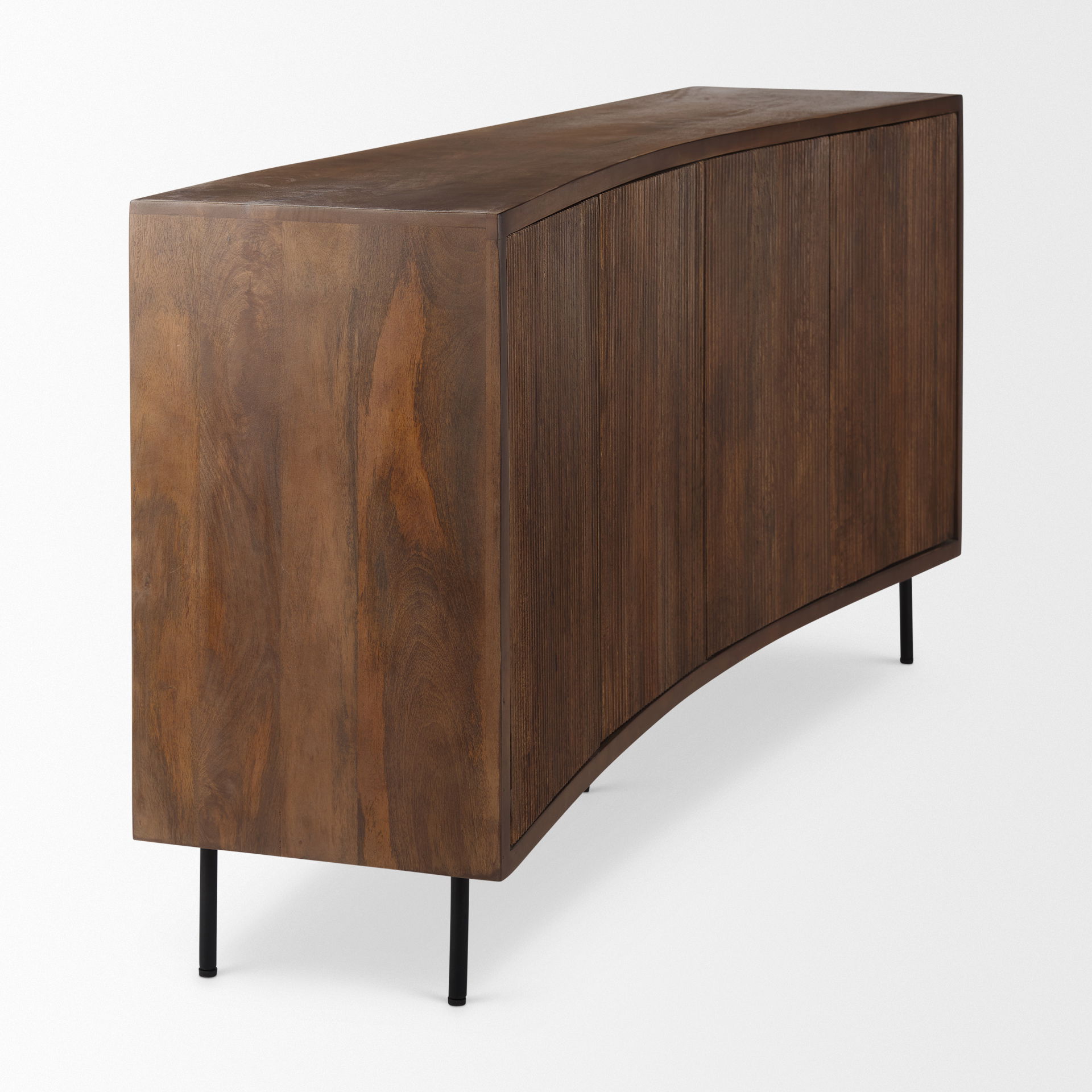 Lance 70.0L x 15.0W x 32.0H Medium Brown Solid Wood Sideboard, Sideboards & Buffet by Mercana, 70" length x 15.75" width x 32" height View 6