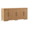 Delacruz Sideboard 80.3' Natural, Sideboards & Buffet by Dovetail, 80.25" width x 36.02" height x 19" depth thumbnail 1