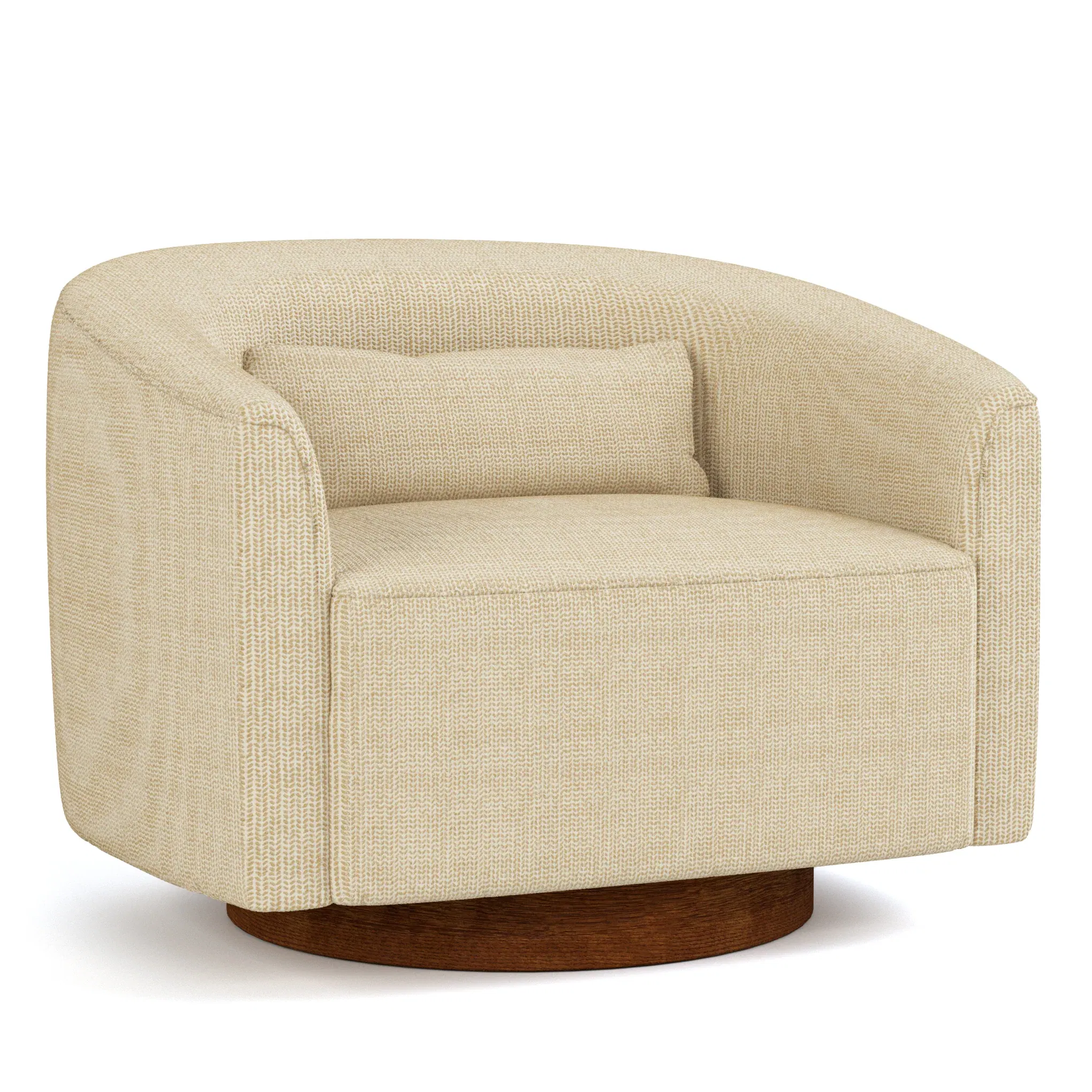 Oleander Swivel Chair - Oak large image 