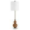 Sienna Caramel Glass Buffet Lamp, Table Lamp by Uttermost, 11" width x 36" height x 11" depth thumbnail 5
