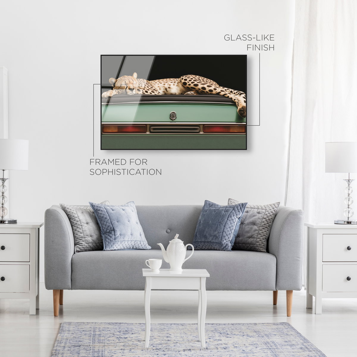 Sleepy Cadi Cheetah (No Embellishment), Art by Oliver Gal,  45x30 View 5