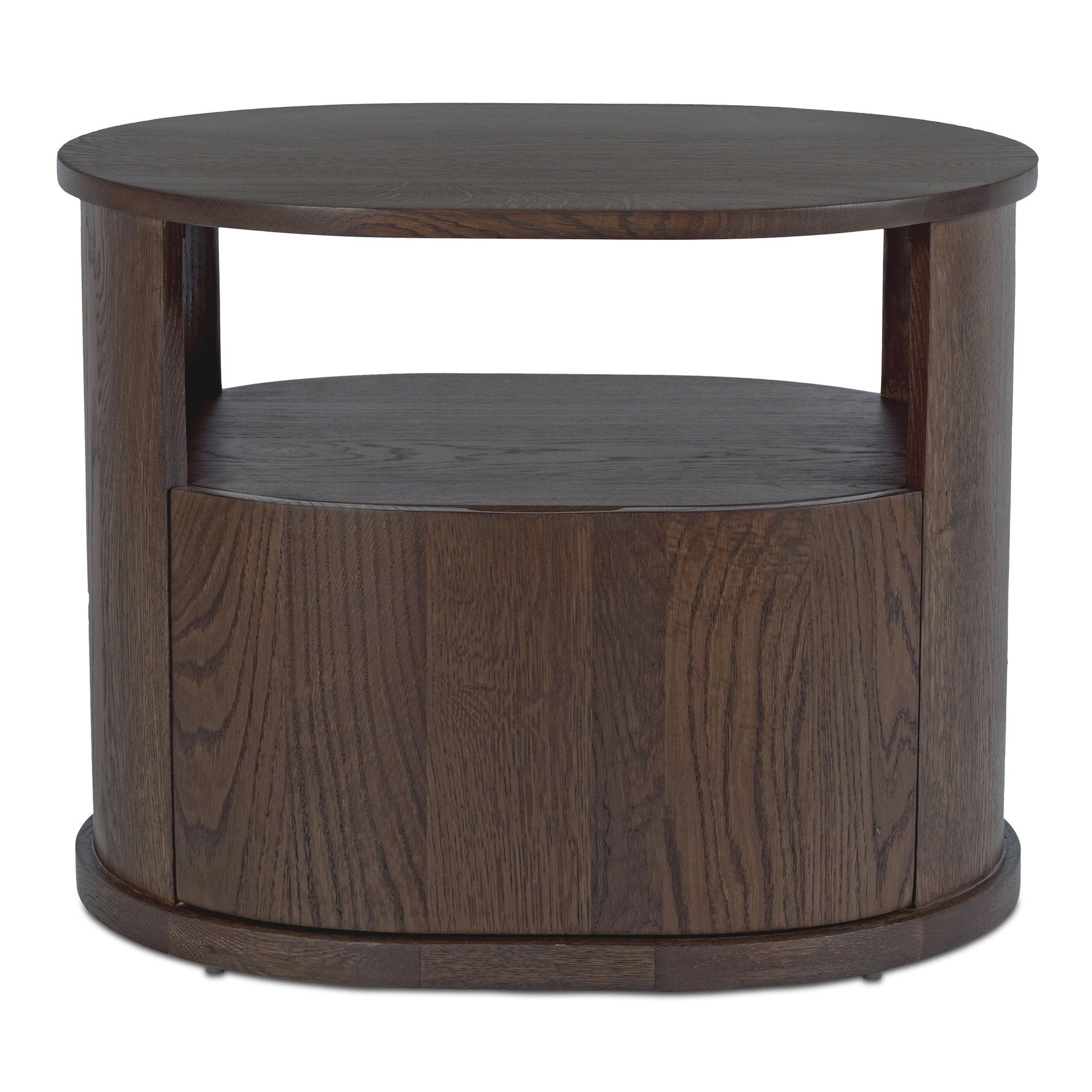 Tommy Nightstand Dark Brown, by Moe's Home, 26" width x 20.5" height x 20" depth View 1