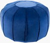 Cotton Velvet Pouf, Ottoman by Surya, 20" width x 14" height thumbnail