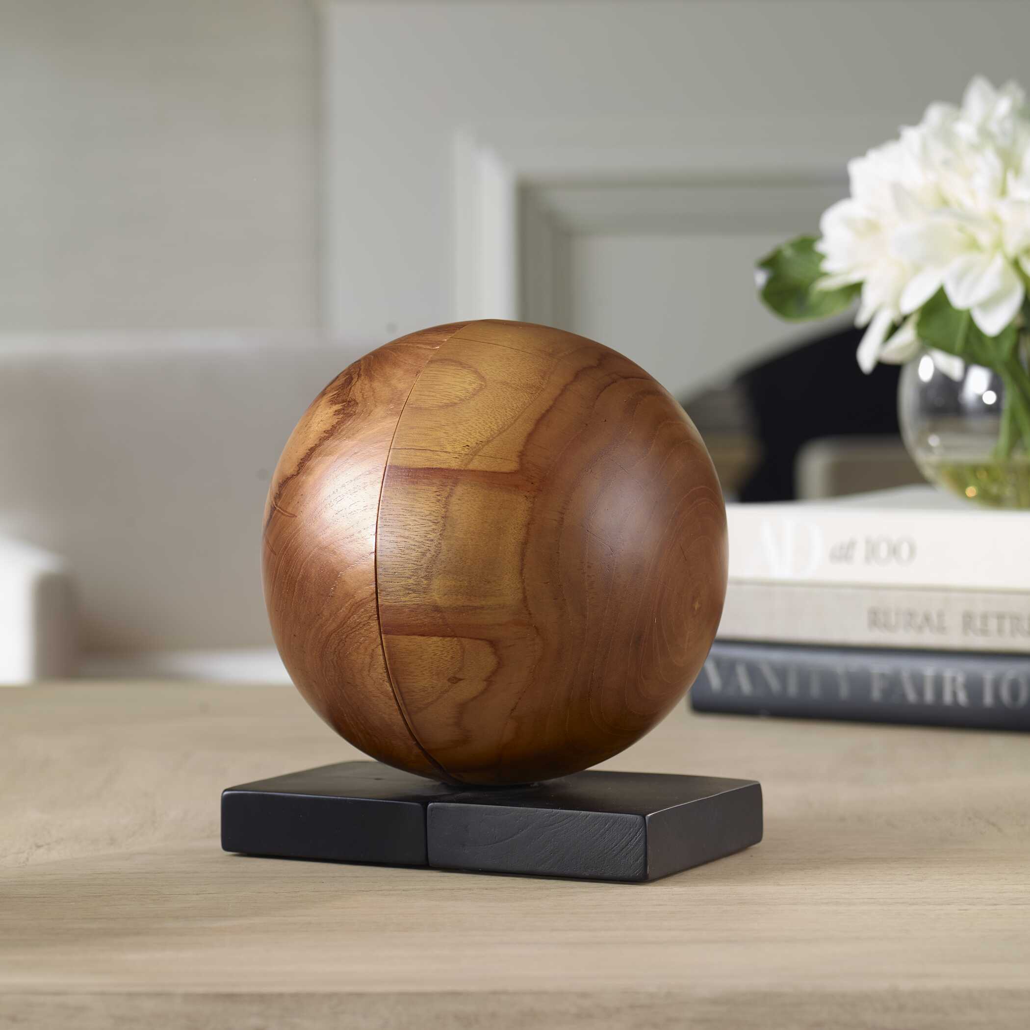 Teak And Noir Bookends Set/2 large image 
