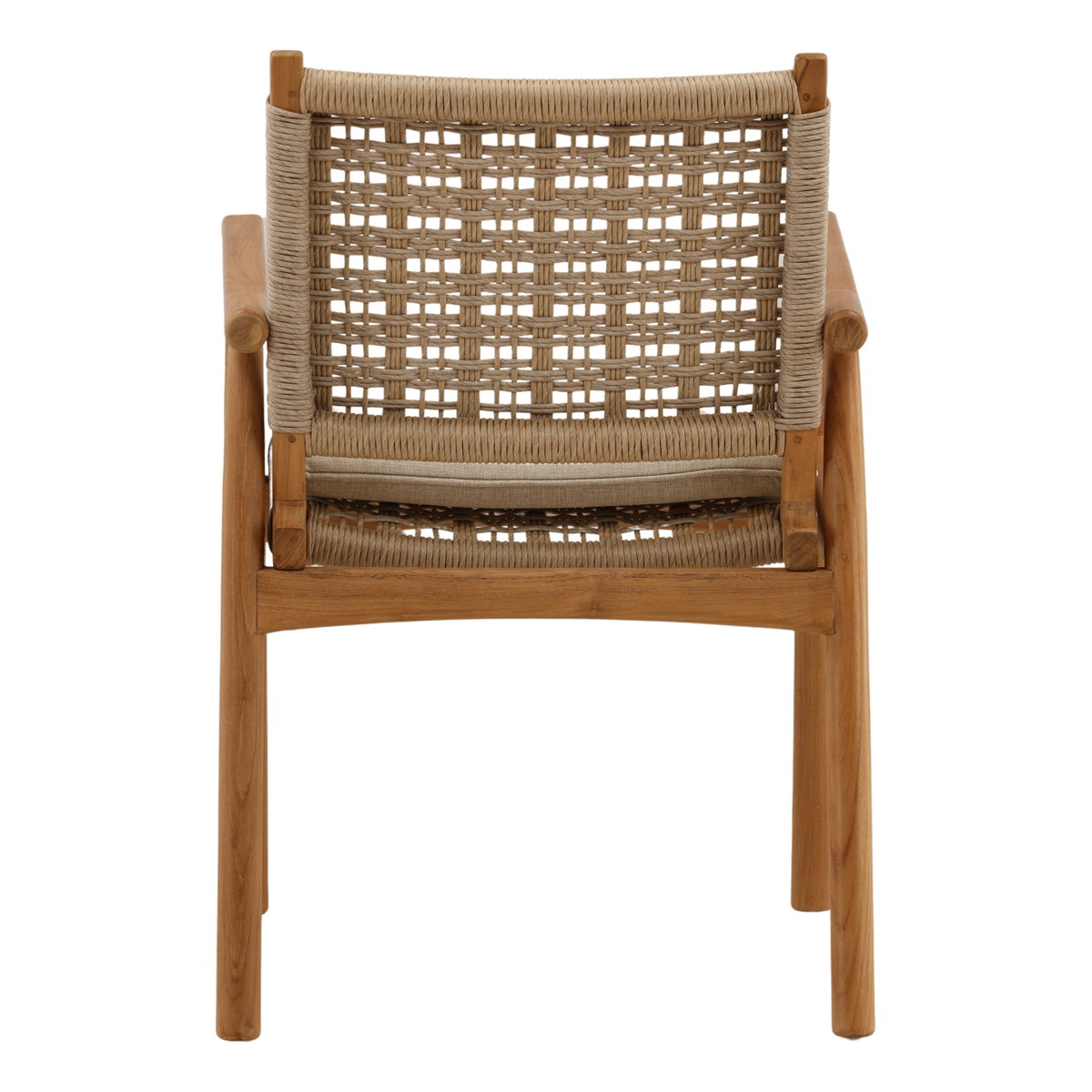 Alea Outdoor Dining Chair Set of 2 Natural, by Dovetail, 22.5" width x 34.25" height x 24.8" depth View 4