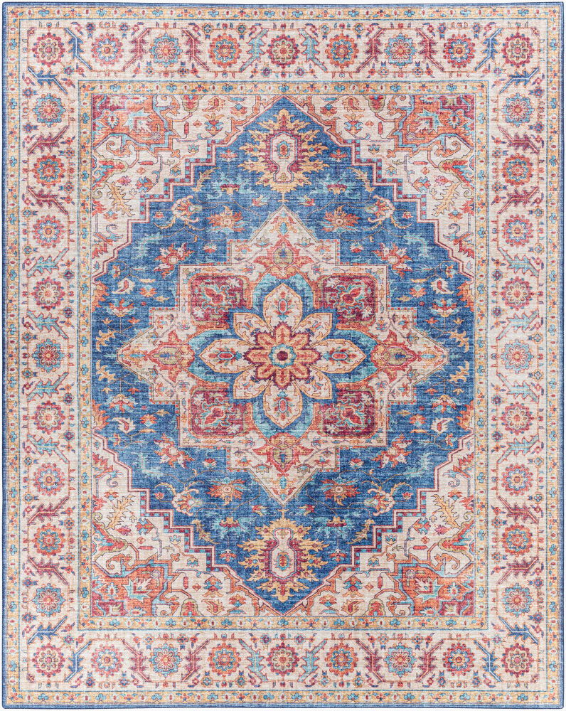 Iris Machine Woven Rug, by Surya, 3'9" length x 2'3" width