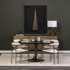 Newsome II 79Lx16Wx33H Black and Gold Metal 4 Cabinet Door Sideboard thumbnail 2