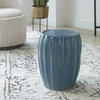 Harbor Aqua Blue Garden Stool, Outdoor Stool by Uttermost, 1'2.25" width x 1'5.37" height x 1'2.25" depth thumbnail 2