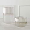 Frost Silver Drip Glass Vases Set/2 thumbnail 2