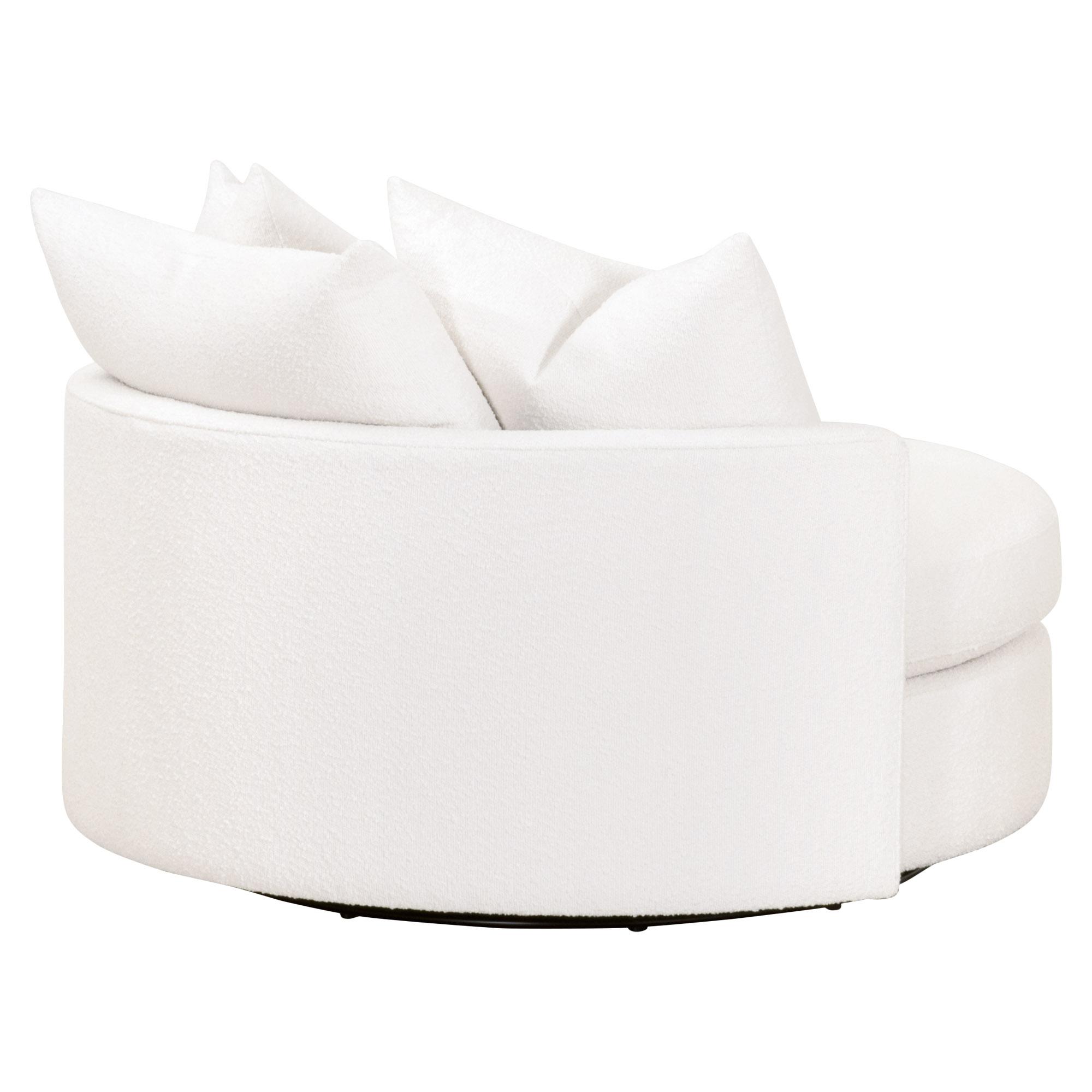 Lourne Grand Swivel Sofa Chair, Seating by Essentials for Living, 57" width x 33" height x 51" depth View 6