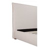 Luzon King Bed Tall Headboard Wheat, by Moe's Home, 85.5" width x 55" height x 88.5" depth thumbnail 12