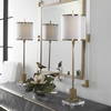 Villena Brass Buffet Lamp, Table Lamp by Uttermost, 9" width x 34.5" height x 9" depth thumbnail 2