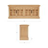 Raymond Sideboard Natural, Cabinets & Sideboard by Moe's Home, 78" width x 32" height x 20" depth thumbnail 9
