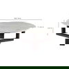 Jinxx Coffee Table Charcoal Grey, by Moe's Home, 38" width x 15" height x 38" depth thumbnail 10