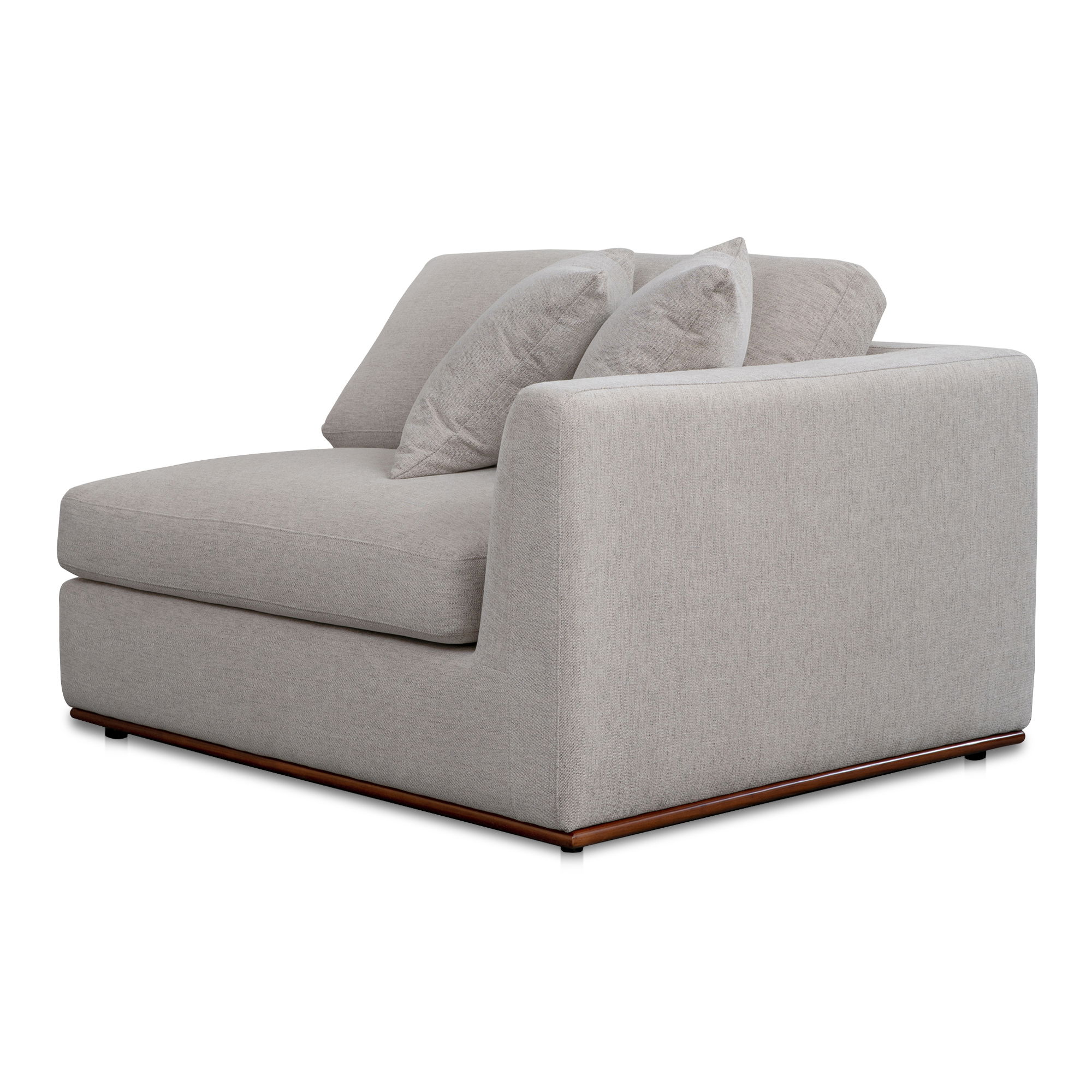 Rue Right Arm Facing Chair Flecked Grey large image 