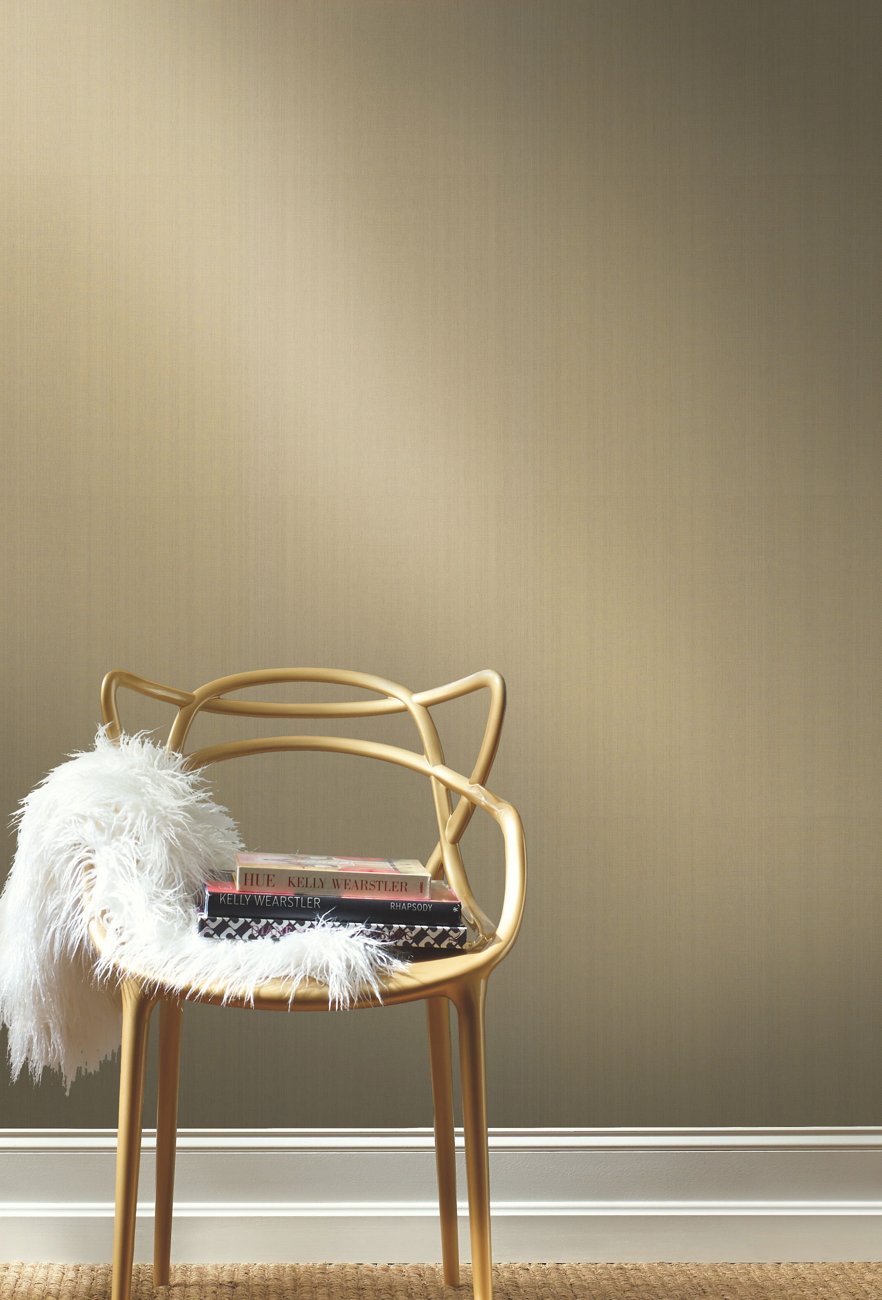 Woven Crosshatch White Wallpaper large image 