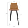 Alibi Barstool Tan - Set Of Two, Counter & Bar Stool by Moe's Home, 17.7" width x 41.5" height x 20" depth thumbnail 10