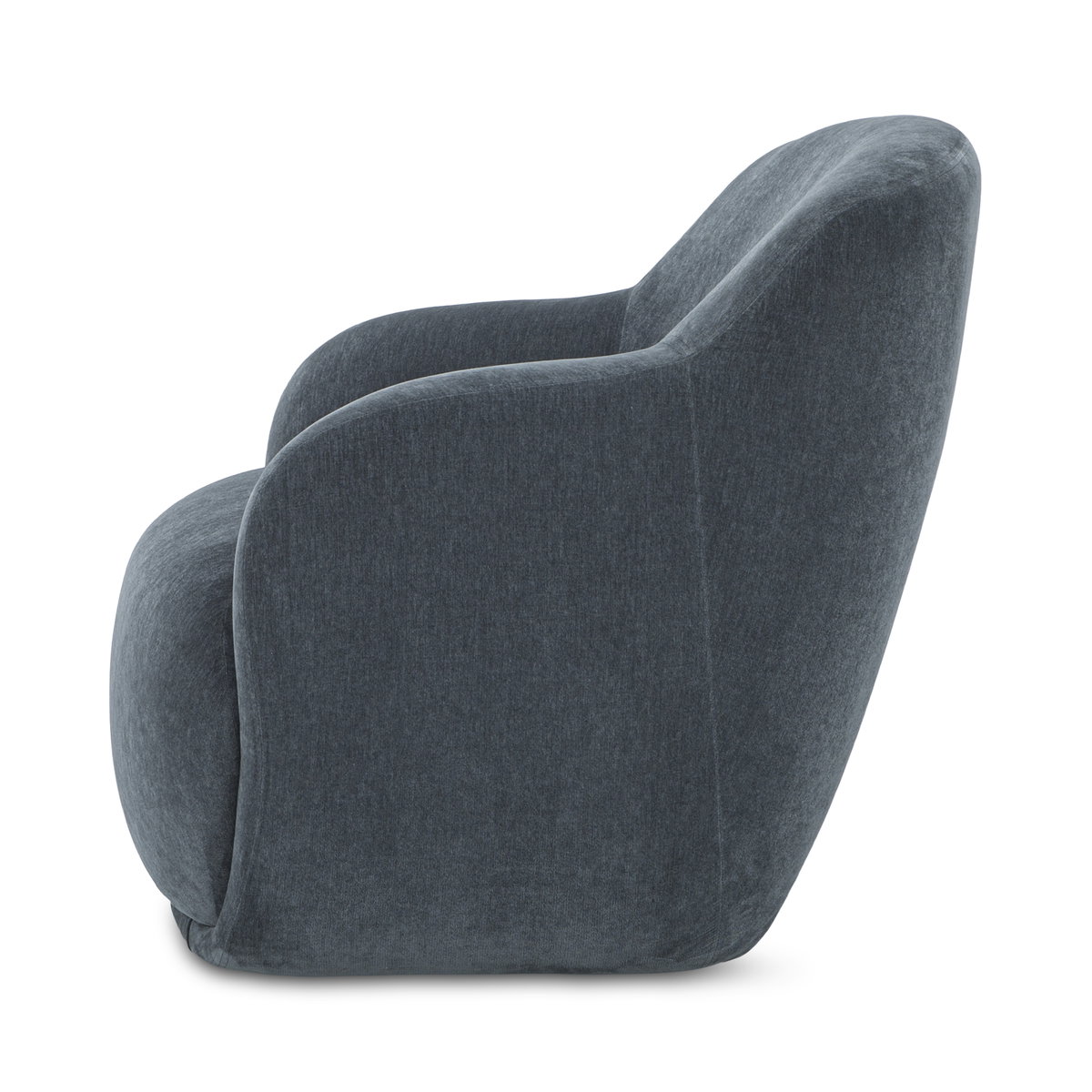Stevie Lounge Chair Slate Blue, Accent Chair by Moe's Home, 35" width x 32.3" height x 34.25" depth View 3