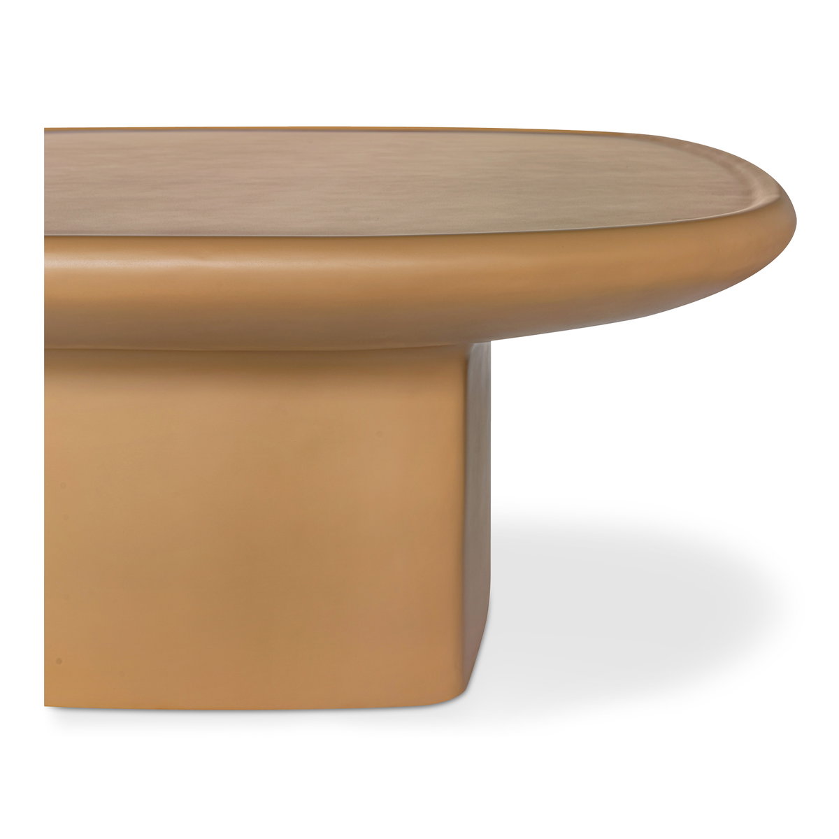 Manon Outdoor Coffee Table Deep Yellow, Outdoor Table by Moe's Home, 2'11" width x 1'3.5" height x 2'11" depth View 4
