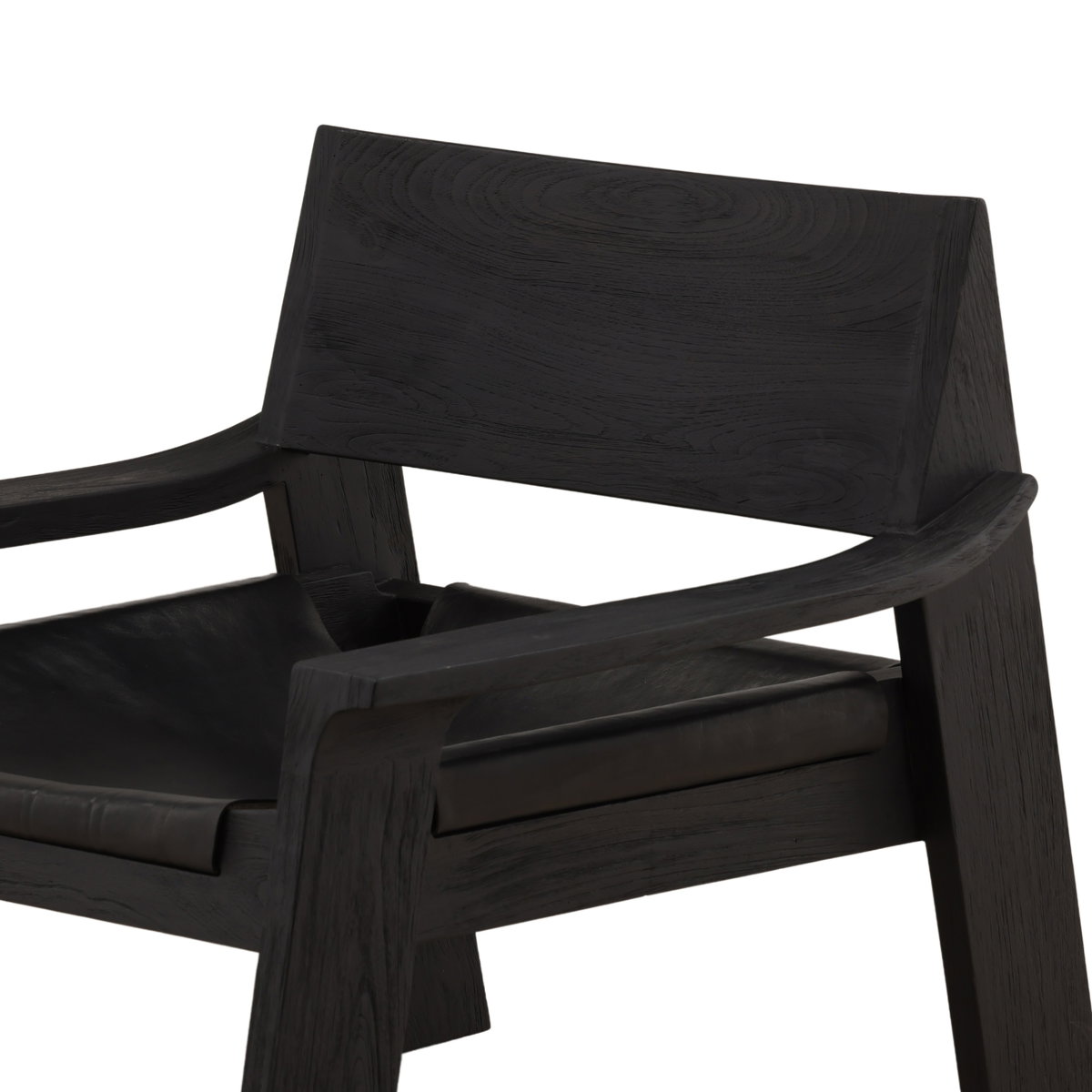 Osorio Occasional Chair Black, Accent Chair by Dovetail, 31.33" width x 28.14" height x 34.17" depth View 5