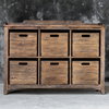 Ardusin Driftwood Hobby Cupboard, Cabinets & Chest by Uttermost, 48" width x 35" height x 14" depth thumbnail 2