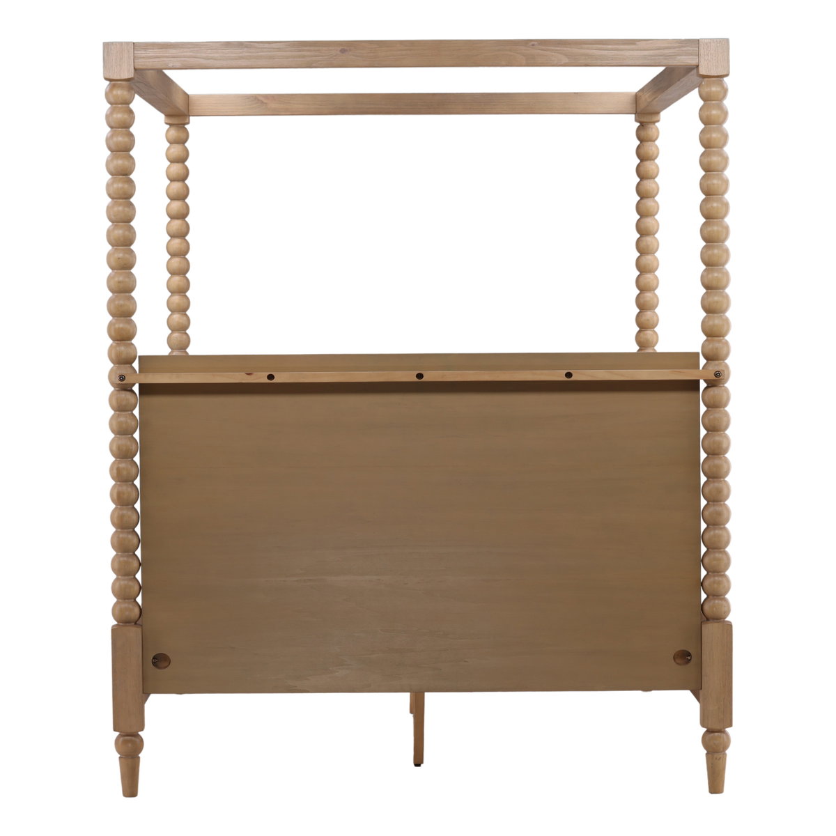 Marcellina Bed King Natural, by Dovetail, 81.7" width x 90" height x 87.3" depth View 5
