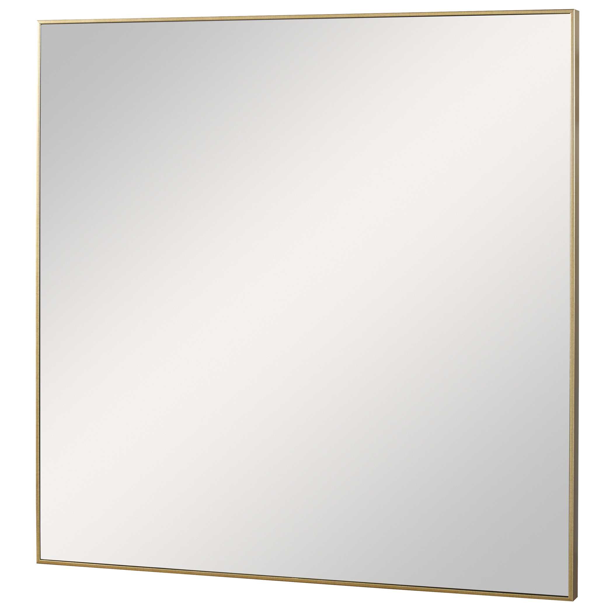 Alexo Gold Square Mirror, by Uttermost, 28.5" width x 28.5" height x 1.25" depth View 5