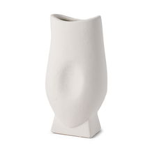 Online Designer Bedroom Darian Tall Textured Matte White Ceramic Vase