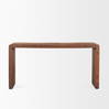 Estelle Rustic Brown Reclaimed Wood Console Table, by Mercana, 60" length x 14" width x 30" height thumbnail 6