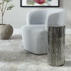 Echo Modern Nickel Drink Table, Side & End Table by Uttermost, 10.5" width x 22.75" height x 10.5" depth thumbnail 4