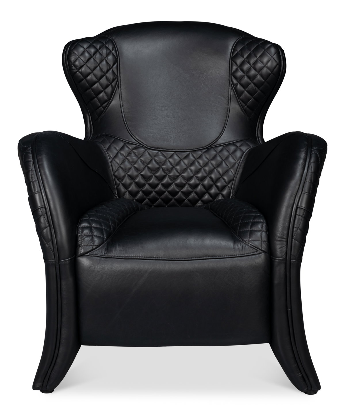 Hera Arm Chair  Onyx Black, by Sarreid, 2'10" length x 2'7" width x 2'10" height View 2