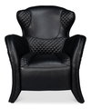 Hera Arm Chair  Onyx Black, by Sarreid, 2'10" length x 2'7" width x 2'10" height thumbnail 2